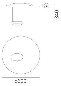 Plafonieră LED dimabilă Artemide 1471110A DROPLET LED/29W/230V 3000K