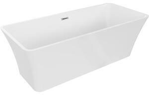 Mexen Tonia, cadă de sine stătătoare 170 x 75 cm, alb, preaplin cromat, 52171707500-01