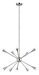 Lustră LED pe tijă Feiss FE-JAX10-PN JAX 10xG9/3W/230V crom lucios