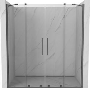 Mexen Velar Duo, usa de dus culisanta pentru deschidere 170 cm, sticla transparenta 8 mm, grafit lustruit, 871-170-000-02-95
