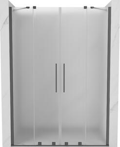 Mexen Velar Duo, usa de dus culisanta pentru deschidere 150 cm, sticla mat 8 mm, grafit lustruit, 871-150-000-32-95