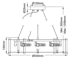 Lustră LED pentru baie CRYSTAL Kichler KL-CRYSTAL-SKYE8 SKYE 8xG9/3W/230V IP44