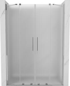 Mexen Velar Duo, usa de dus culisanta pentru deschidere 140 cm, sticla mat 8 mm, crom, 871-140-000-32-01