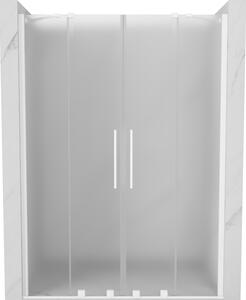 Mexen Velar Duo, usa de dus culisanta pentru deschidere 140 cm, sticla mat 8 mm, alb mat, 871-140-000-32-20