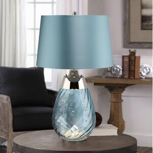 Lampă LED de masă Elstead LENA-TL-S-BLUE LENA 1xE27/60W/230V + 1xGU10/7W albastru