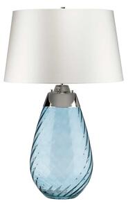 Lampă LED de masă Elstead LENA-TL-L-BLUE-OWSS LENA 1xE27/40W/230V 74 cm albastru/alb
