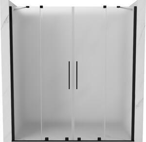 Mexen Velar Duo, usa de dus culisanta pentru deschidere 170 cm, sticla mat 8 mm, negru mat, 871-170-000-32-70
