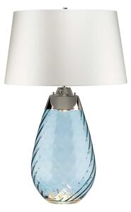 Lampă LED de masă Elstead LENA-TL-L-BLUE-OWSS LENA 1xE27/40W/230V 74 cm albastru/alb