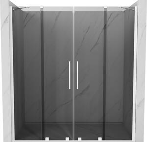 Mexen Velar Duo, usa de dus culisanta pentru deschidere 170 cm, sticla gri 8mm, alb mat, 871-170-000-42-20