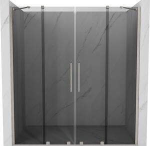 Mexen Velar Duo, usa de dus culisanta pentru deschidere 170 cm, sticla gri 8 mm, otel periat, 871-170-000-42-97