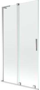 Mexen Velar L, paravan de baie glisant cu 2 aripi 100 x 150 cm, sticlă transparentă de 8 mm, profil cromat, 896-100-003-01-01