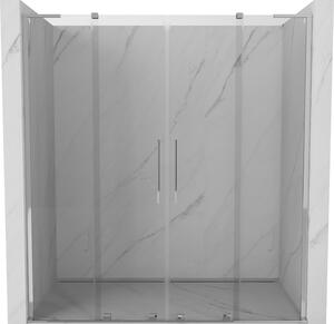 Mexen Velar L Duo, usa de dus culisanta pentru deschidere 180 cm, sticla transparenta 8 mm, crom, 871-180-003-02-01