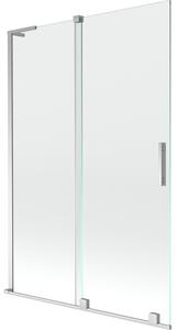 Mexen Velar L, paravan de baie glisant cu 2 aripi 120 x 150 cm, sticlă transparentă de 8 mm, profil cromat, 896-120-003-01-01