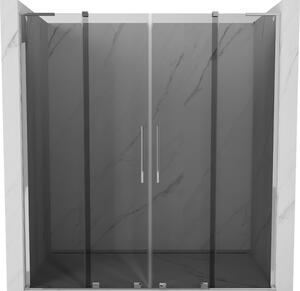 Mexen Velar L Duo, usa de dus culisanta pentru deschidere 200 cm, sticla gri 8 mm, crom, 871-200-003-42-01