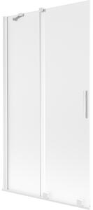 Mexen Velar, paravan de baie glisant cu 2 aripi 100 x 150 cm, sticlă mată 8 mm, alb mat, 896-100-000-31-20