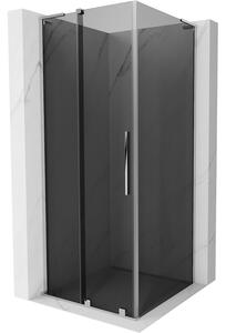 Mexen Velar L, cabină de duș cu ușă glisantă 120 x 120 cm, sticlă gri 8 mm, crom, 871-120-120-43-01