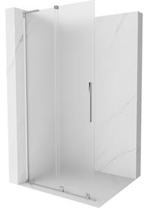 Mexen Velar L, paravan de duș glisant Walk-in 90 x 200 cm, sticlă mată 8 mm, crom, 871-090-003-33-01