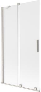 Mexen Velar, paravan de baie glisant cu 2 aripi 100 x 150 cm, sticlă mată 8 mm, oțel periat, 896-100-000-31-97
