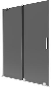 Mexen Velar, paravan de baie glisant cu 2 aripi 130 x 150 cm, sticlă gri 8 mm, crom, 896-130-000-41-01
