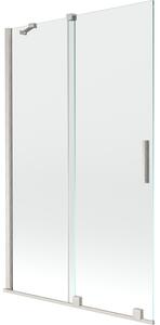 Mexen Velar, paravan de baie glisant cu 2 aripi 110 x 150 cm, sticlă transparentă de 8 mm, oțel periat, 896-110-000-01-97