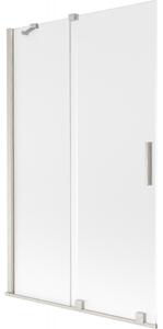 Mexen Velar, paravan de baie glisant cu 2 aripi 110 x 150 cm, sticlă mată 8 mm, oțel periat, 896-110-000-31-97