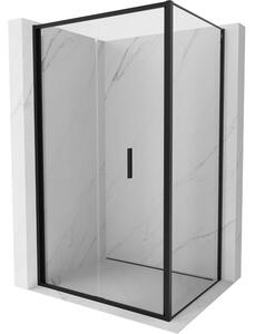 Mexen Exo, cabină de duș cu uși pliante 85 x 110 cm, sticlă transparentă, profil negru, 816-085-110-70-00