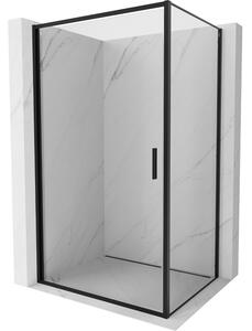 Mexen Exo, cabina de dus cu usa batanta 70 x 75 cm, sticla transparenta 6 mm, profil negru, 817-070-075-70-00