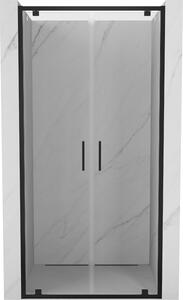 Mexen Exo, usa de dus cu aripa dubla 70x200 cm, sticla transparenta 6 mm, profil negru, 8182-070-000-70-00