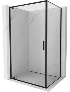 Mexen Exo, cabina de dus cu usa batanta 75 x 90 cm, sticla transparenta 6 mm, profil negru, 8181-075-090-70-00