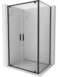 Mexen Exo, cabina de dus cu usa batanta 70 x 95 cm, sticla transparenta 6 mm, profil negru, 8182-070-095-70-00