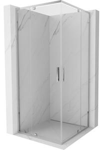 Mexen Exo, cabina de dus cu 2 aripi 100 x 100 cm, sticla transparenta 6 mm, profil cromat, 8110-100-100-01-00