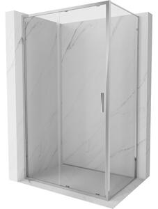 Cabină de duș glisantă Mexen Exo 130 x 110 cm, sticlă transparentă, profil cromat, 8151-130-110-01-00