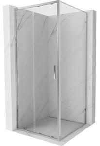 Mexen Exo, cabina de dus cu usa culisanta 100 x 100 cm, sticla transparenta 6 mm, profil cromat, 8151-100-100-01-00