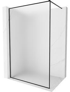 Mexen Kioto-F, paravan de dus cu rama 100 x 202 cm, sticla mat 8 mm, profil negru, 800-100-104-70-30