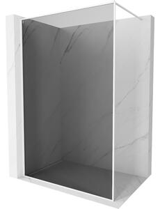 Mexen, Perete de duș Mexen Kioto-XF cu ramă 50 x 202 cm, grafit 10 mm, alb - 800-050-104-20-40-X
