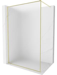 Mexen, Paravan de duș Mexen Kioto-XF cu ramă 50 x 202 cm, mat 10 mm, auriu mat - 800-050-104-55-30-X