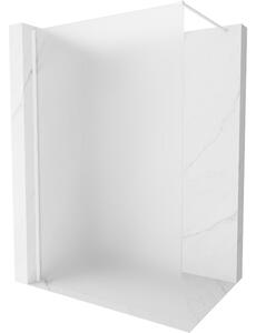 Mexen Kioto-X, paravan de duș 130 x 200 cm, sticlă mată 10 mm, profil alb, 800-130-101-20-30-X