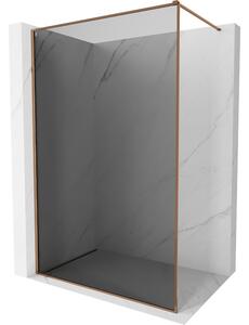 Mexen Kioto-XF, paravan de dus cu rama 160 x 202 cm, sticla gri 10mm, profil auriu roz, 800-160-104-60-40-X