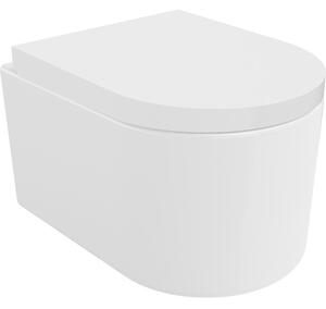 Mexen Sofia, vas WC suspendat 490x360x355 mm, Rimless Tornado + scaun WC duroplast, alb lucios, 30540200T