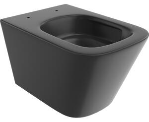 Mexen Teo, vas WC suspendat 510x345x340 mm, Tornado fără margine, negru mat, 3385XX85T