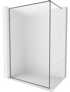 Mexen, Perete de duș Mexen Kioto-F cu ramă 80 x 202 cm, îngheț 8 mm, gri închis - 800-080-104-95-30
