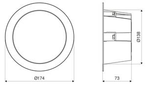 Steinel 084998 - LED lampă cu senzor, 10,8W, 230V, 3000/4000/5700K