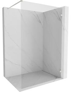 Paravan de duș Mexen Lunar dreapta 90 x 200 cm, sticlă transparentă de 8 mm, oțel periat, 830-090-000-97-00-P