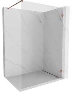 Paravan de duș Mexen Lunar dreapta 50 x 200 cm, sticlă transparentă de 8 mm, aur roz, 830-050-000-60-00-P