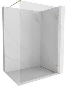 Paravan de duș Mexen Lunar dreapta 70 x 200 cm, sticlă transparentă de 8 mm, auriu strălucitor, 830-070-000-50-00-P