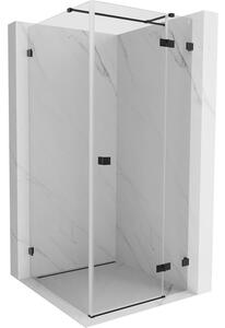 Mexen Lunar T cabină de duș cu balamale dreapta 110 x 110 cm, sticlă transparentă, negru mat, 834T-110-110-70-00-P