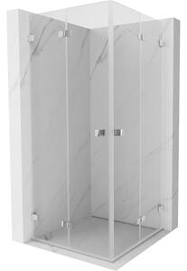 Mexen Lunar-F Duo, cabină de duș pliabilă 95 x 95 cm, sticlă transparentă de 6 mm, profil cromat, 836-095L-095P-01-00