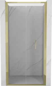Mexen Exo, ușă de duș pliabilă 60 cm, sticlă transparentă, aurie, 816-060-000-50-00