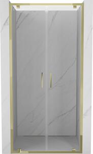 Mexen Exo, ușă de duș cu balamale duble, 110 cm, sticlă transparentă, auriu, 8182-110-000-50-00