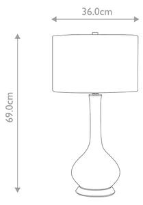 Lampă de masă Elstead MILO-PN-TL-OVTH MILO 1xE27/60W/230V roz
